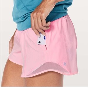 Lululemon Pink Hotty Hot Shorts - 4”